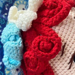 Handmade Crochet Princess Ariel Doll, Red Hair Little Mermaid Amigurumi Toy, Cotton Yarn imagem 13