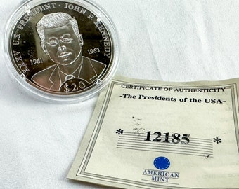 American Mint 999 Silver President John F. Kennedy Coin