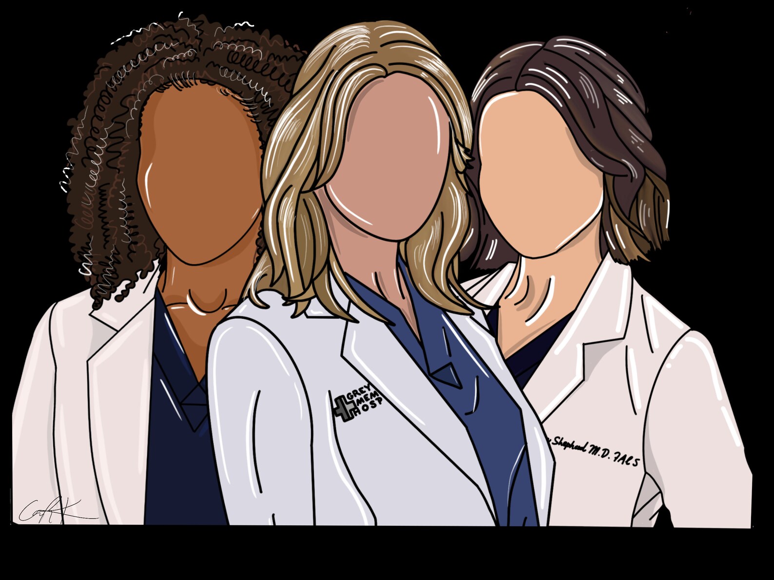 Grey's Anatomy Sticker Etsy