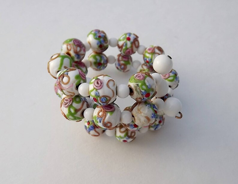 Italian WEDDING CAKE BEADS Necklace Set Demi Parure Etsy