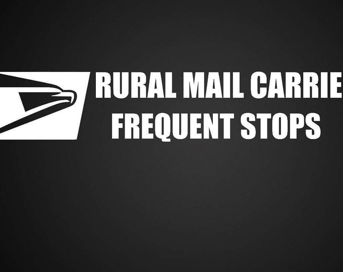 Rural Mail Carrier Vinyl Decal USPS