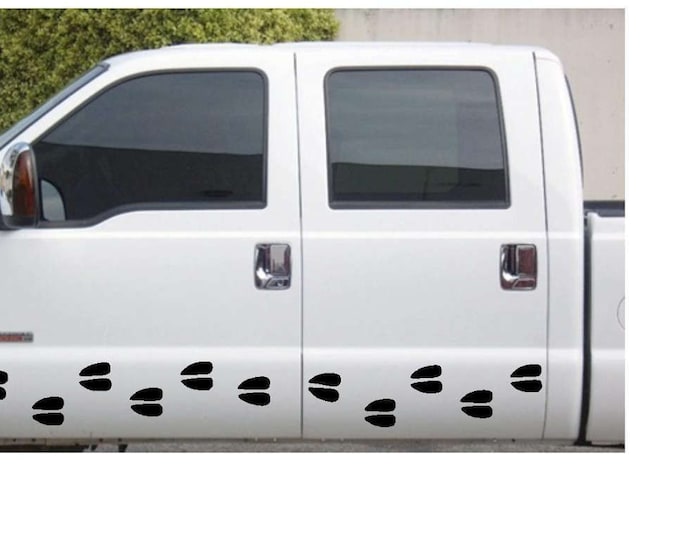 Deer Tracks Vinyl Decal