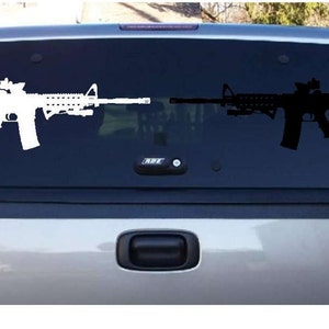 thumbnail image 2 of AR-15 Vinyl Decal Sticker – 2.25" X 6" – Oracal USA – Car Window Wall Bumper 2 of 3