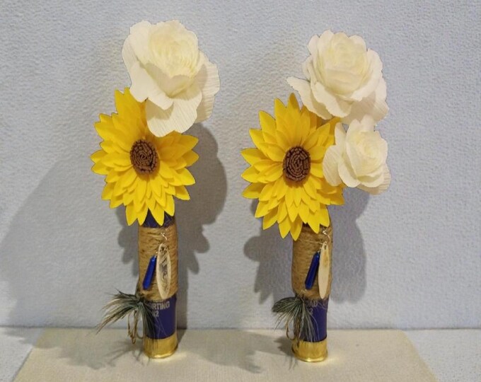 Boutonniere for Groom and Groomsman-hunting-fishing theme-Keepsake-flowers wont die