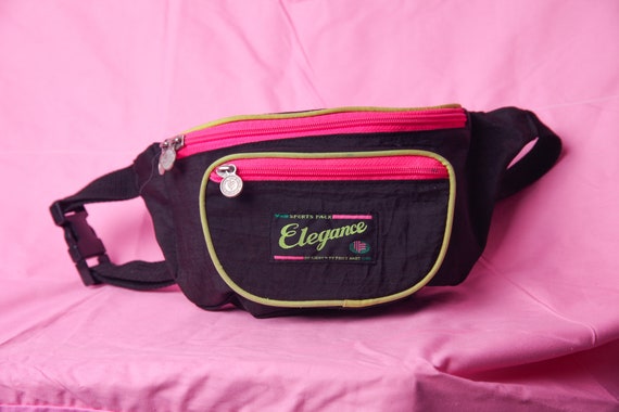 80s fanny pack, neon retro vintage bum bag, 90s vi