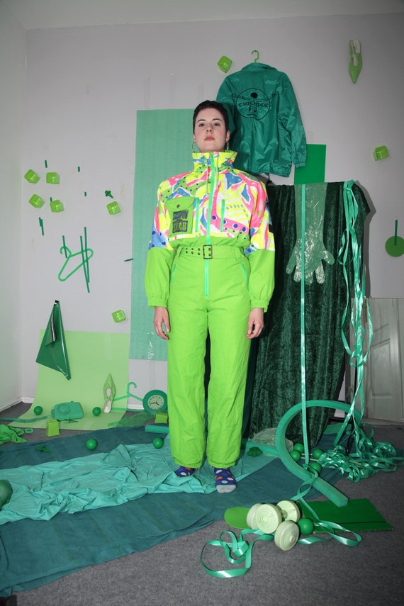 neon green coveralls