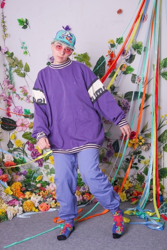 HUMMEL sweatshirt, vintage hummel sweatshirt, purp