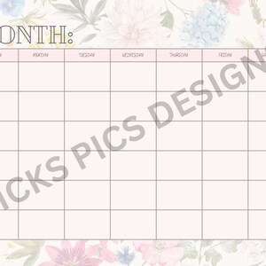 Weekly and Monthly Planner Template - Etsy