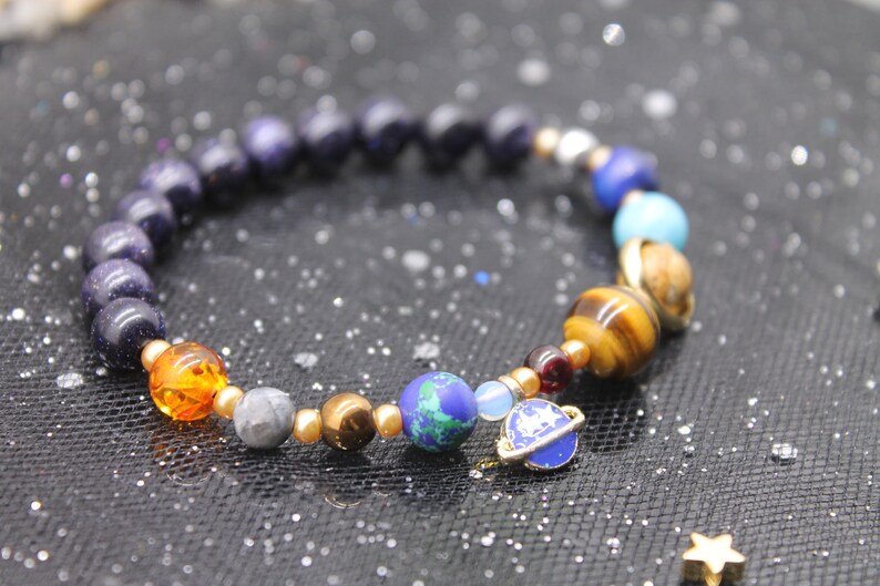 Astronomy bracelet solar system bracelet jewelry milky Etsy
