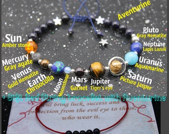 solar system bracelet planets bracelet guardians of the galaxy space jewelry sonnensystem armband universe astronomy jewelry sistema solare