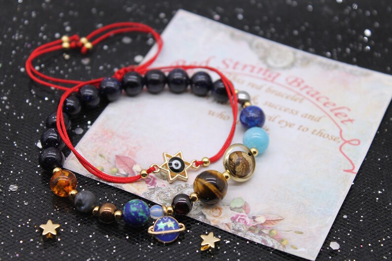 Astronomy bracelet solar system bracelet jewelry milky Etsy