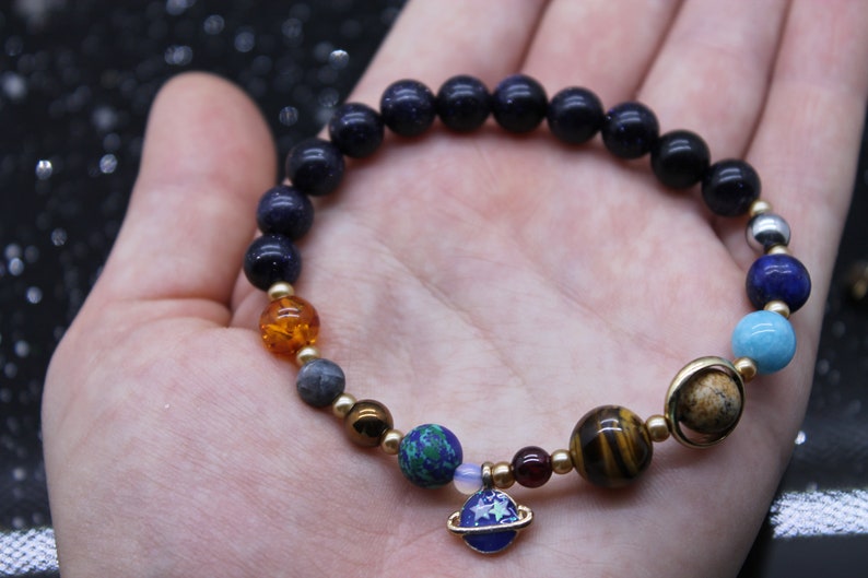 Astronomy bracelet solar system bracelet jewelry milky Etsy