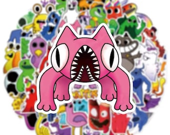 Garten of Banban monsters character Stickers 10pc Set randomly selected Roblox game monster stickers