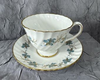 Royal Adderley Ridgeway Potteries Ltd Tea Cup & Saucer Set Golden Rhapsody Vtg