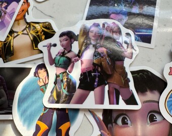 Adesivi Anime Huntrix 74 Pezzi - Stickers Impermeabili Per Laptop, Valigia, Diario, Stile Kpop Demon Huntrix