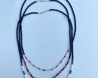 Beaded Necklace, Handmade Necklace, Beaded Choker, Unique Gift for her, Handmade Beaded Necklace