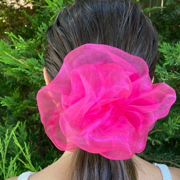 XXL Scrunchies, Giant Scrunchies, Organza Scrunchies, 80s Hair tie, Handmade Hair Scrunchies, Christmas Present, Birthday Present