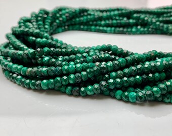 Malachite Tyre Shape Smooth Beads Size 6X5 MM 16Inches Natural Malachite Wholesale Price