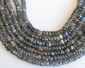 Golden pyrite rose quartz roundel faceted 6.5 mm semi precious stone calibrated faceted loose gemstone strand beads for making jewelry