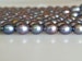 11x13-14mm AAA Peacock Large Hole Half Strand Freshwater Rice Shape Pearl Beads Hole 2.2mm #732 