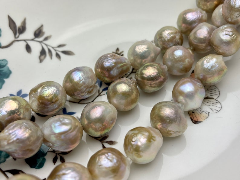 Jewelry Making Natural Baroque Freshwater Pearl Beads Strand 15" 5x7mm Jewelry Making Natural Baroque Freshwater Pearl Beads Strand 15" 5x7mm