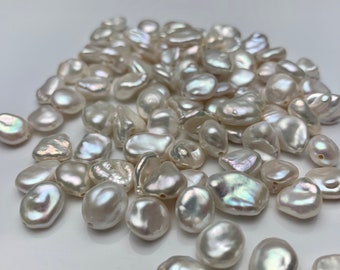 22 mm SQUARE reborn Keshi nucléés Freshwater Pearl Pendentif Boucle d'oreille Set Fleur 22 mm SQUARE reborn Keshi nucléés Freshwater Pearl Pendentif Boucle d'oreille Set Fleur