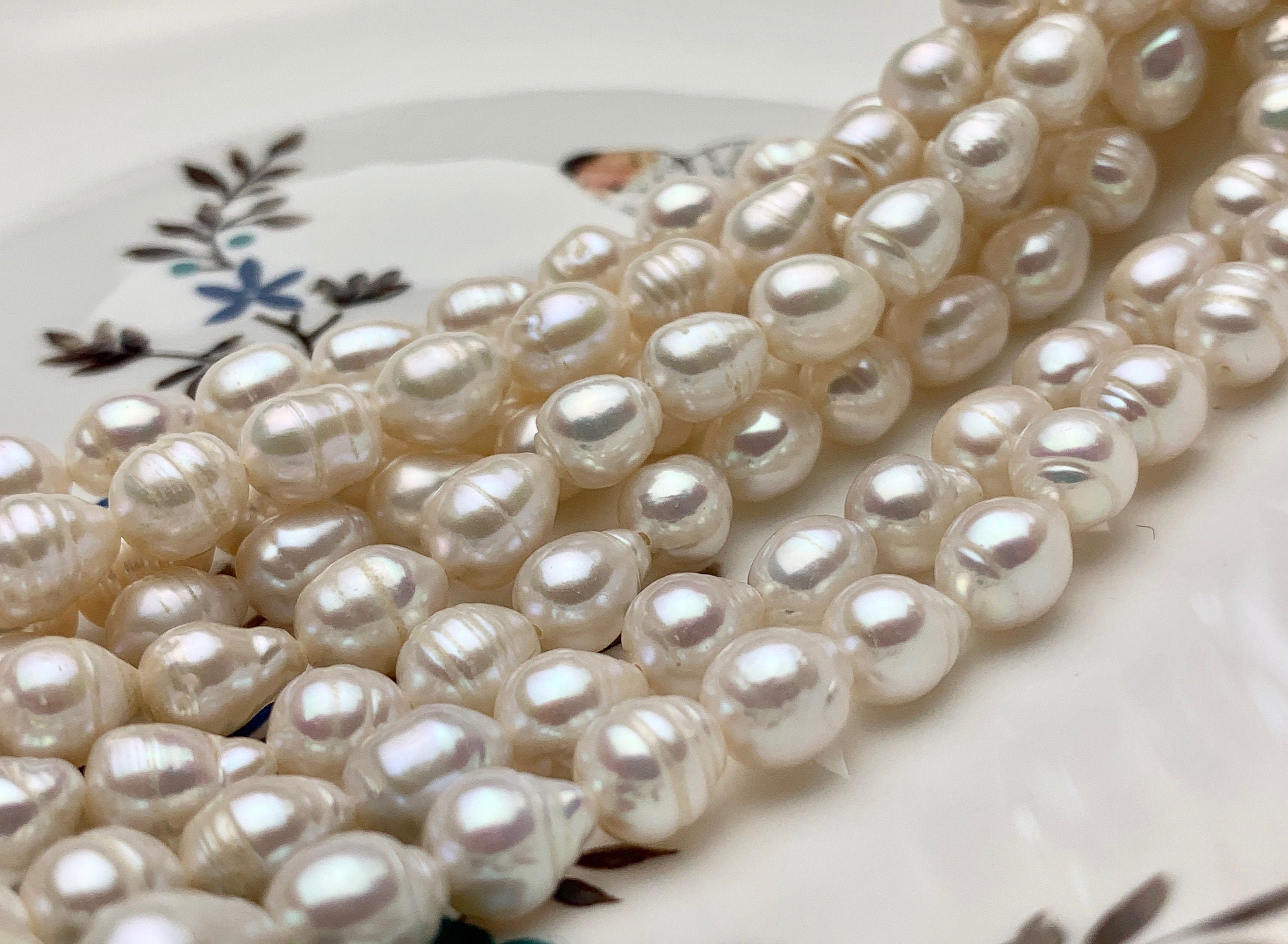 100pcs Pearl Beads Through Hole Ivory Pearl Vase Filler Craft Beads Loose  Pearls for Jewelry Making, Crafts -  Hong Kong