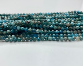 Perle Rondelle Micro Sfaccettate Da 2 Mm-2,5 Mm Di Apatite - Foto 7