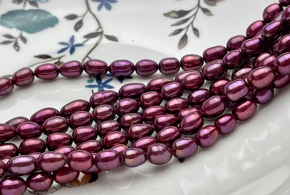 Large Hole Pearls Beads AAA Genuine Freshwater Pink Pearl 15mm