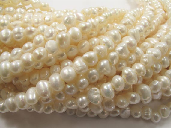 BLANC naturel Biwa Pearl avec 9-10 mm AAA Round Noir Collier De Perles 18/"