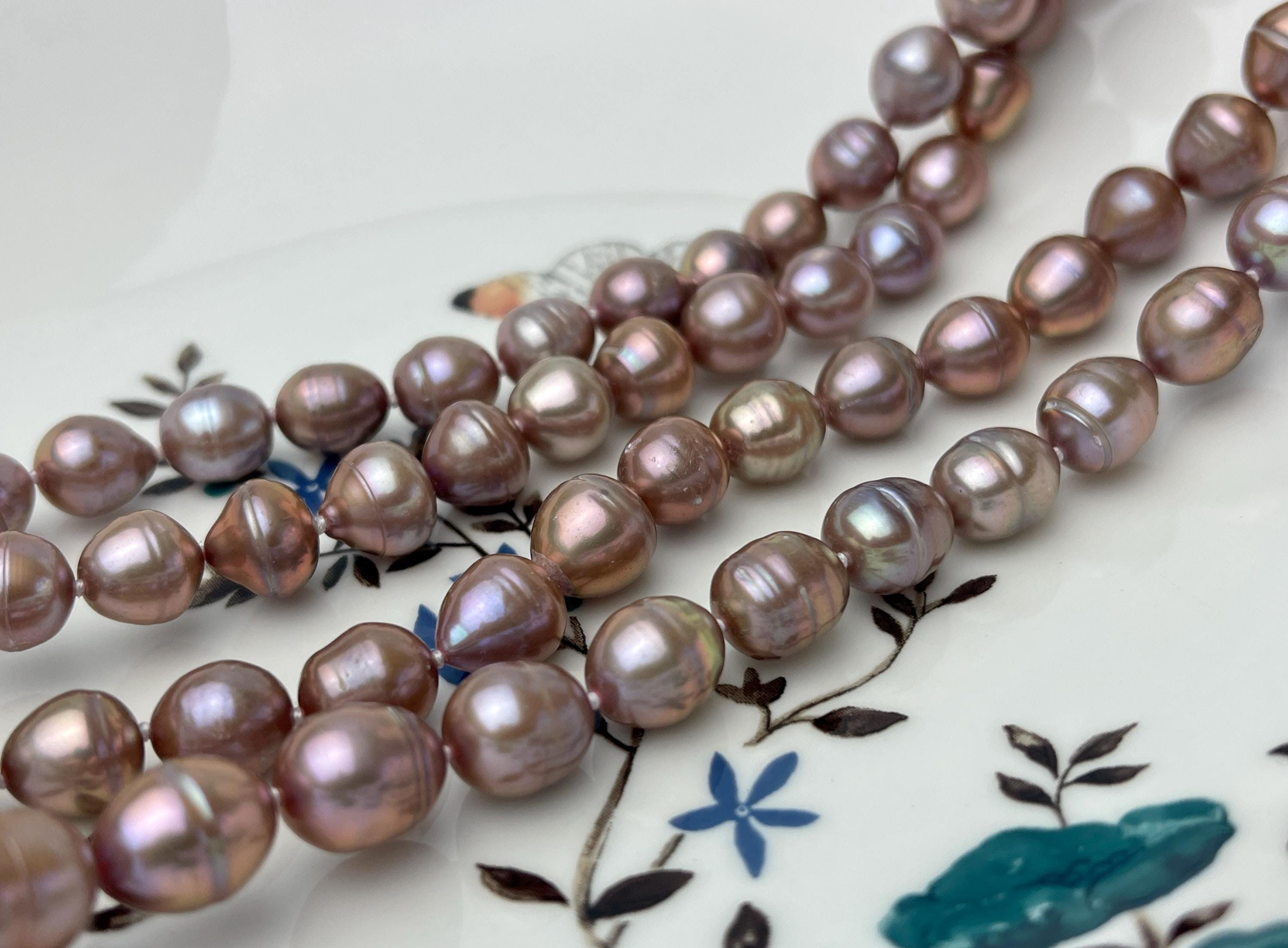 Parure de perles de culture d'eau douce de chine et hématites