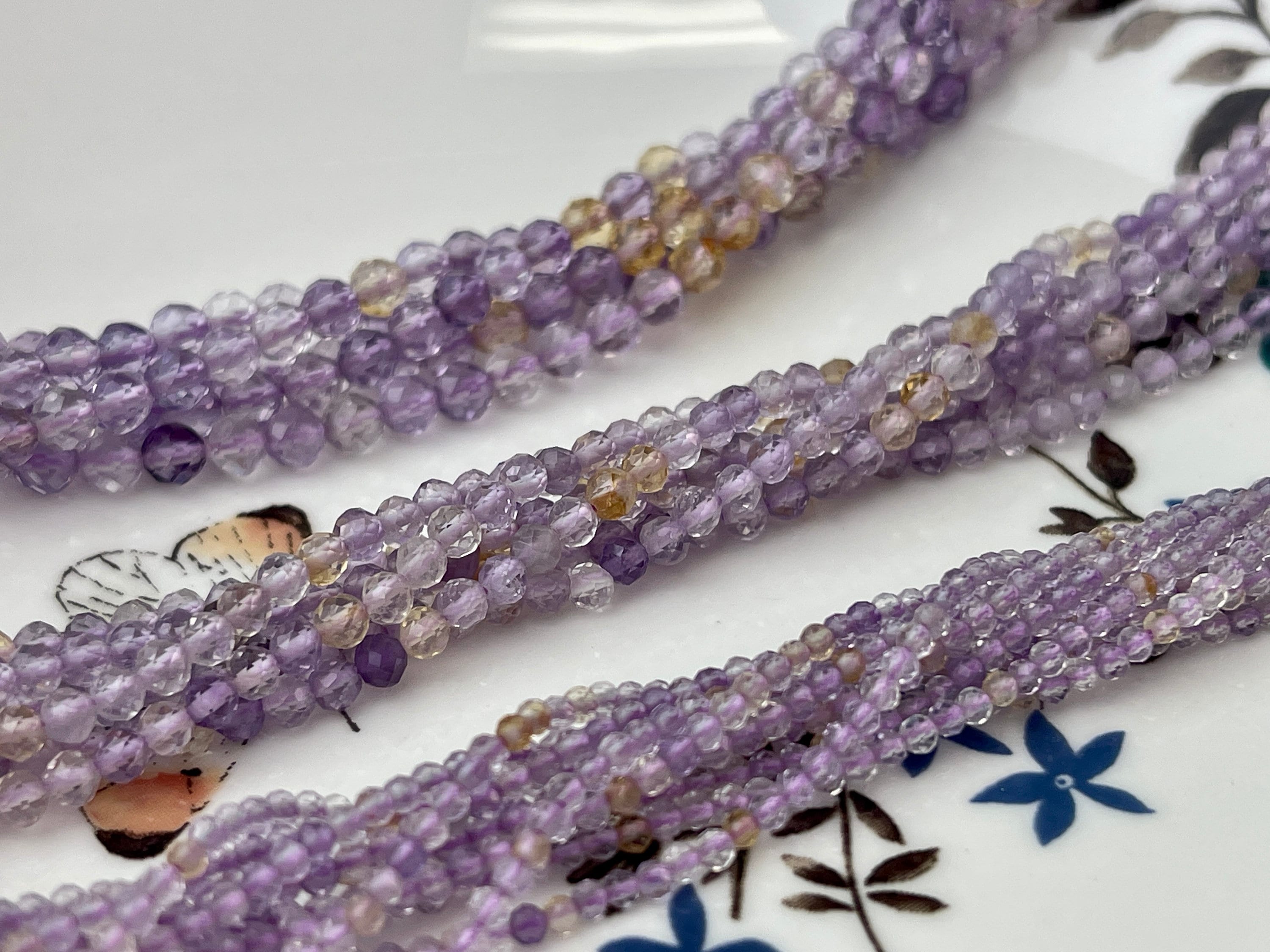 Cianite Naturale Di Grado AAA, Perline Micro Sfaccettate - Foto 2