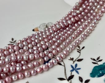 Filo Di Perle D'acqua Dolce A Forma Di Riso Bianco Naturale All'ingrosso 3.5-4mm - Foto 2