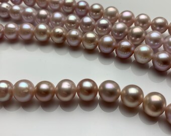 Light Brown Color Near Round Shape Genuine Freshwater Pearl Strand 8 To 8.5 MM Light Brown Color Near Round Shape Genuine Freshwater Pearl Strand 8 To 8.5 MM