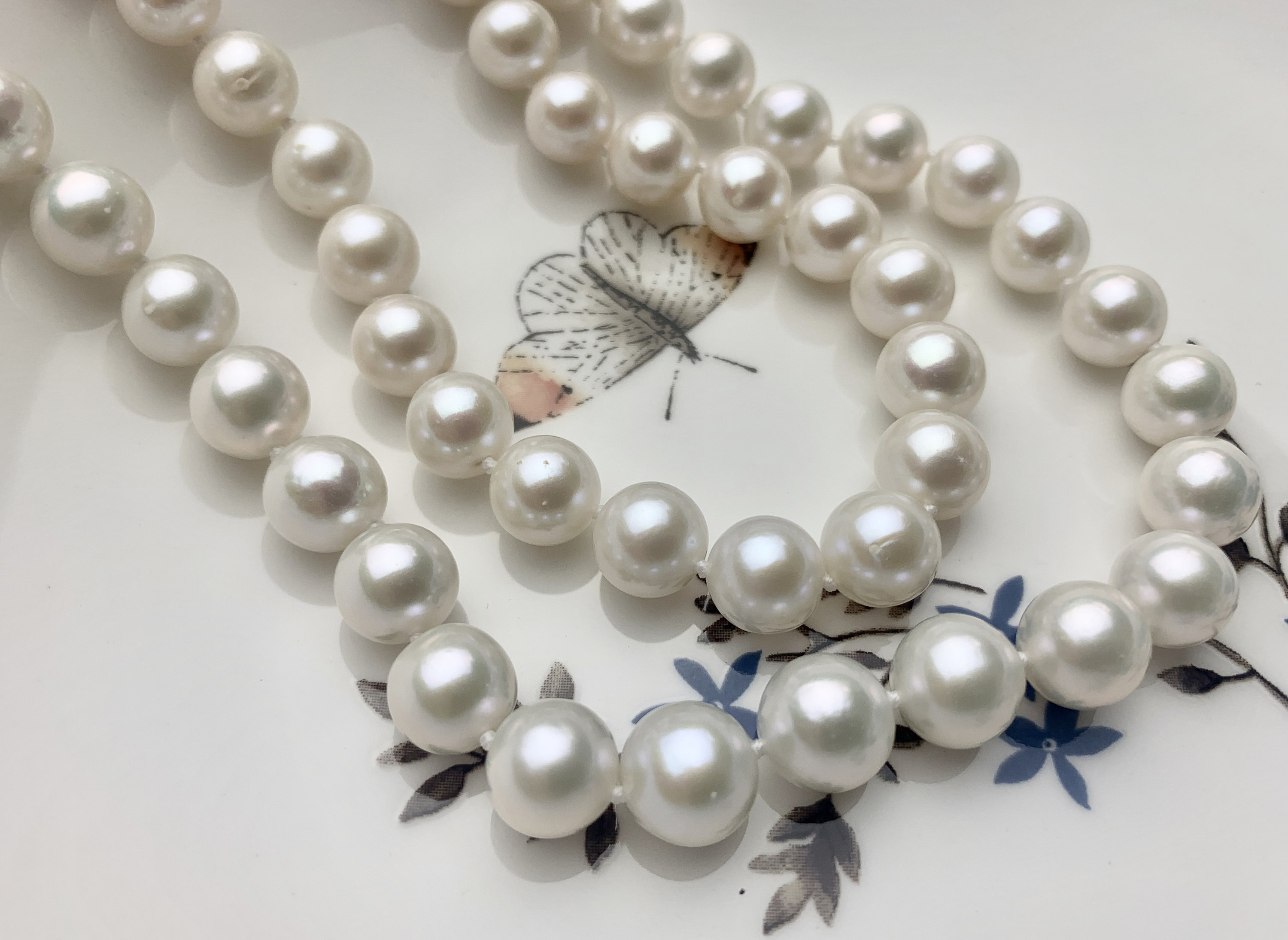 9.0mm Freshwater Pearl Sierra Seed Bead Necklace