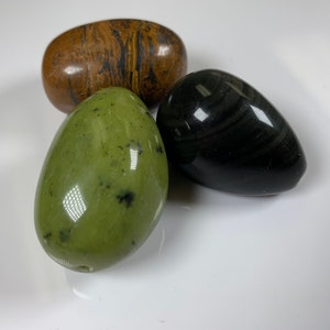 30x40 mm Natural Color Smooth Nugget Gemstone Obsidian / Tiger Eyes / Peridot Natural Color Chunky Gemstone large Hole 2.0 mm Beads #2209
