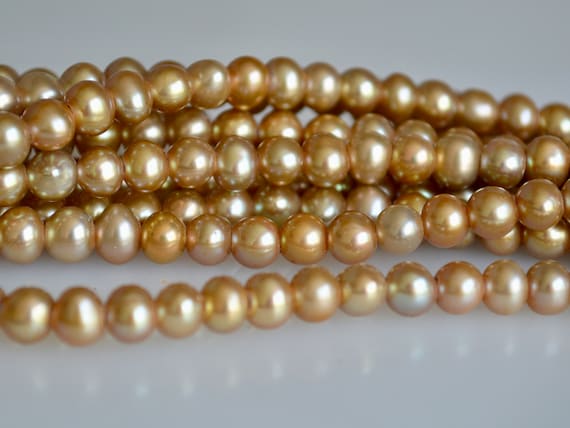 9 to 10 mm Large Hole Silver Gray Potato Freshwater Pearl Beads 2 mm Hole #02