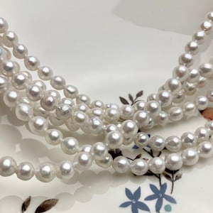5-6x6-7 mm AAA Natural White High Luster Baby Edison Baroque Freshwater Pearl Beads Genuine Tear Drop Shape Small Edison Pearls #P1820