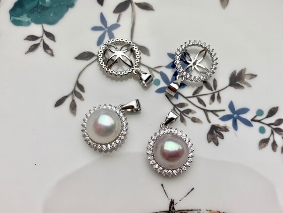 Sterling silver hotsell pendant findings