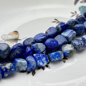 9x11-11x12mm Natural Lapis Blue Color Lapis Gemstone Irregular Nugget Beads Genuine Lapis Irregular Nugget Gemstone Beads #4008