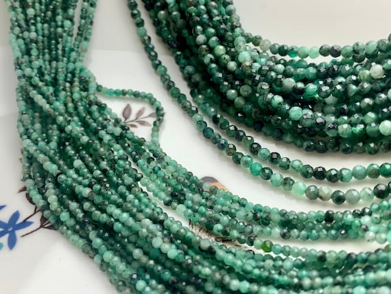 Emerald gemstone hotsell beads
