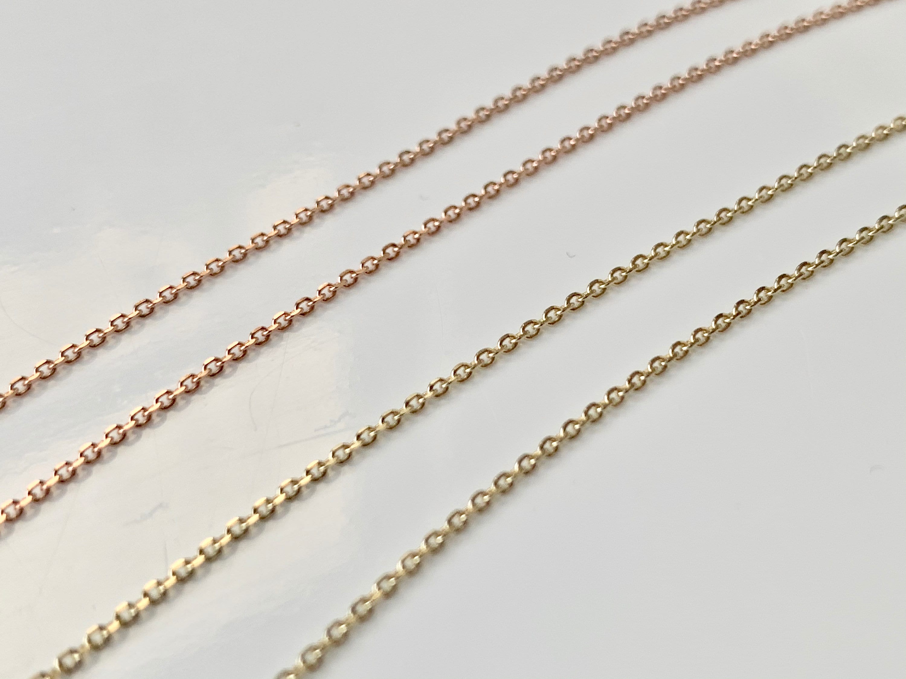 18インチ 14K 純正ゴールドチェーン（ロブスタークラスプ付き