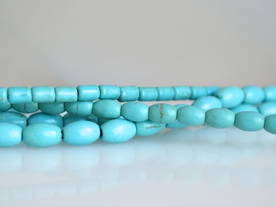 DIY Runde Perlen Howlith Türkis Leere Beads Zwischen Perlen Schmuck