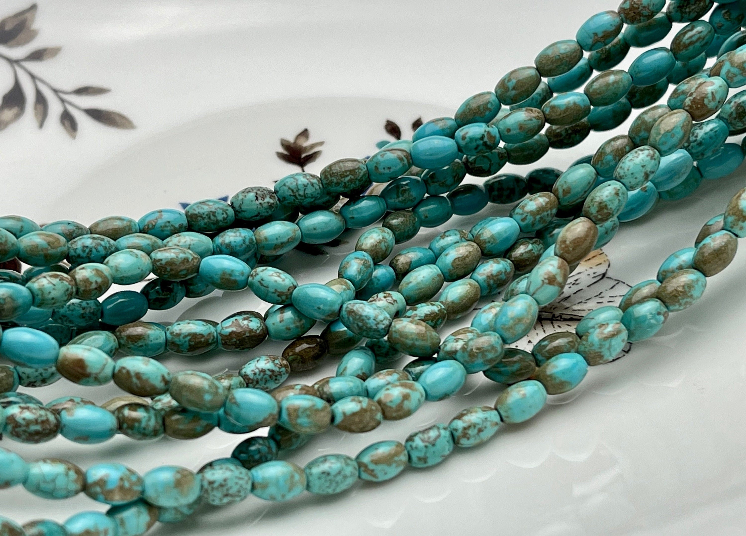 Fashion Loose Strand Real Natural Stone Turquoise Beads For
