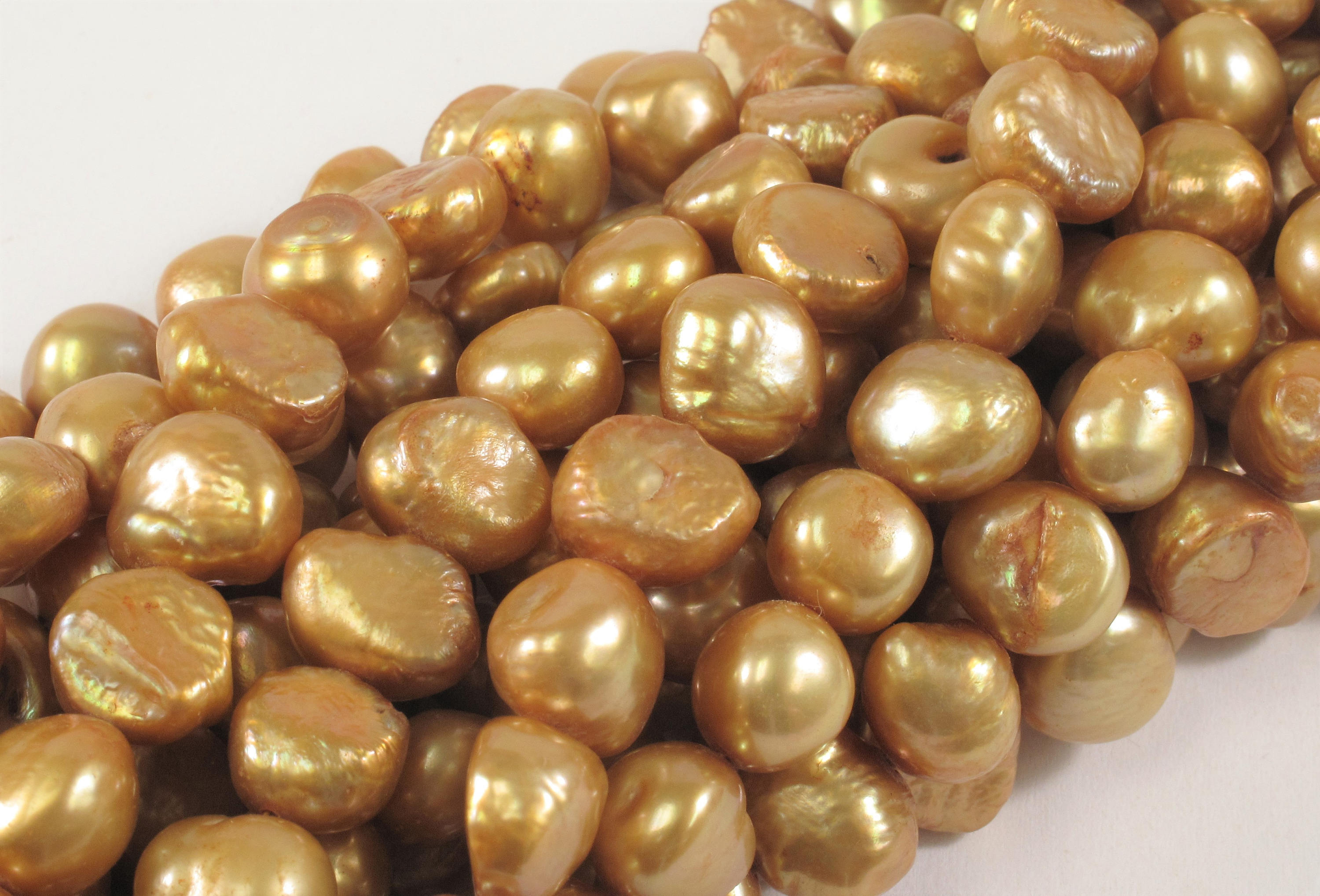 8-10 mm AA Natural Champagne Color Potato Freshwater Pearl Beads Genuine  Natural Freshwater Pearl Beads 50 Beads#P2199