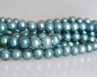 9-10mm Foro Grande Mezzo Filo Di Perle D'acqua Dolce Patate - Foto 6