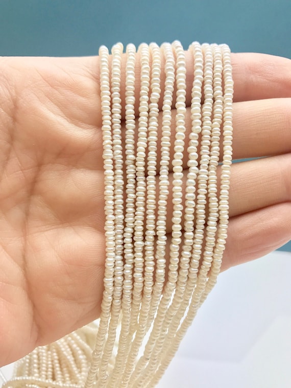 2-2.5mm Seed Pearl, Smallest Freshwater Pearl, Tiny Pearls, Potato Seed  Pearls, Genuine Culture Pearl Beads, Seed Pearl Wholesale, FS300-WS 