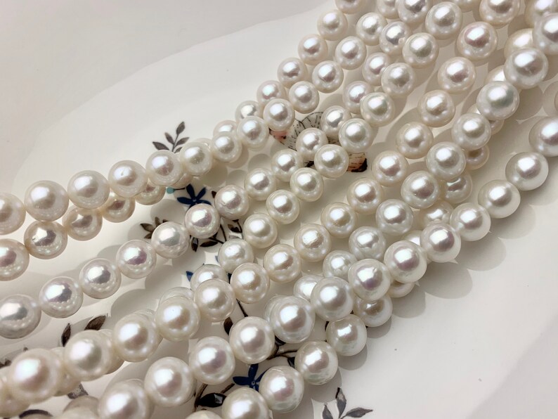 Fashion Natural 7-8mm White Rice Akoya Freshwater Pearl Chain Long Necklace 46" Fashion Natural 7-8mm White Rice Akoya Freshwater Pearl Chain Long Necklace 46"