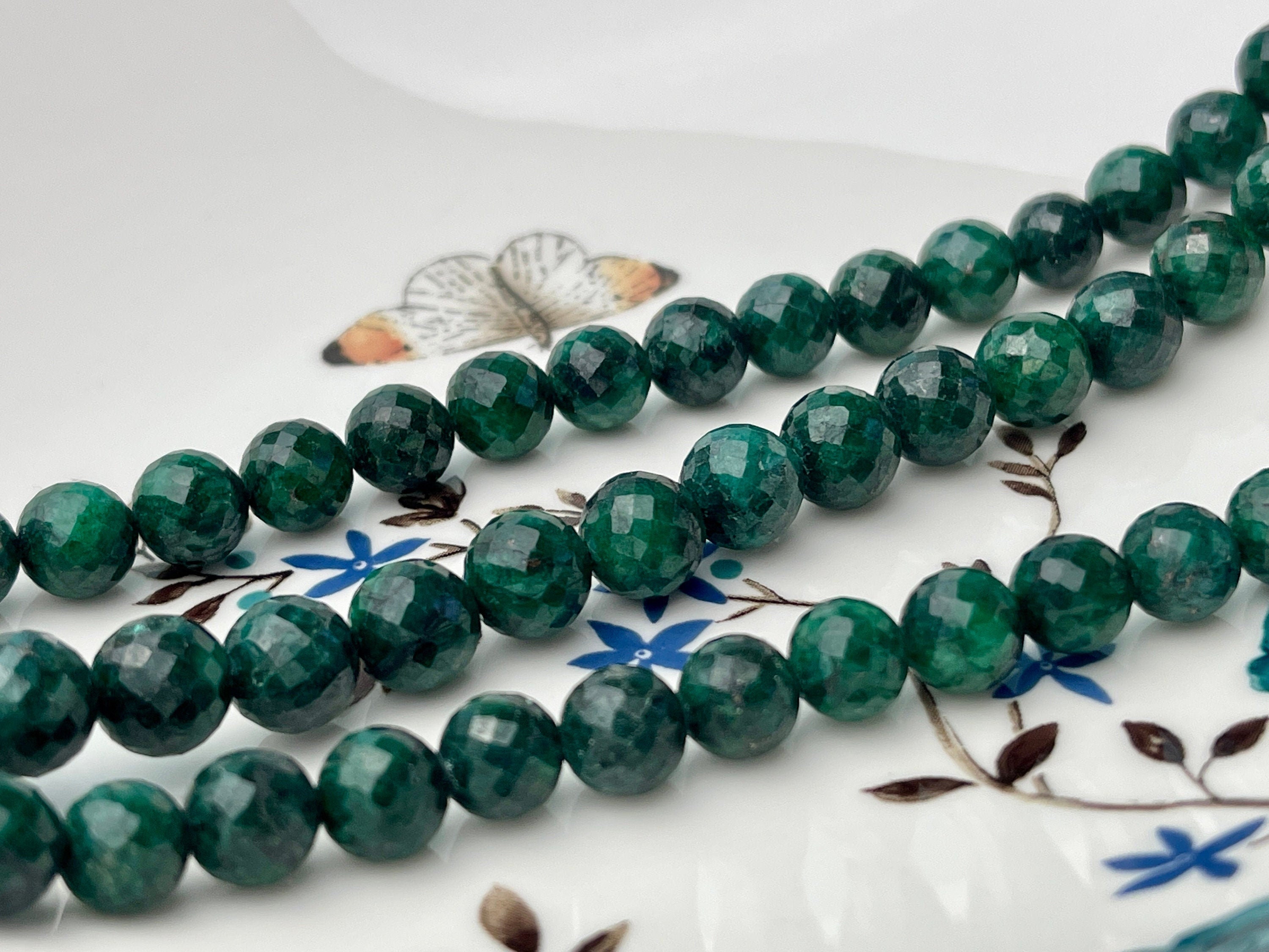 8.5mm-9mm Mystic Green Quartz Faceted Rondelle Beads 8 inch 34 pieces – The  Bead Traders