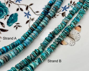 Collier Perles Labradorite Naturelle Facettée Bleue - Longueur 18" (45 Cm) - Fermoir Homard Plaqué Argent